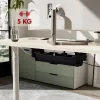 Podbiurkowa tacka na kable MACLEAN MC-106B — czarna, ABS, maksymalne obciążenie 5 kg