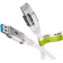 Kabel sieciowy Goobay 74164 USB A RJ-45 Cat6 15 m Biały