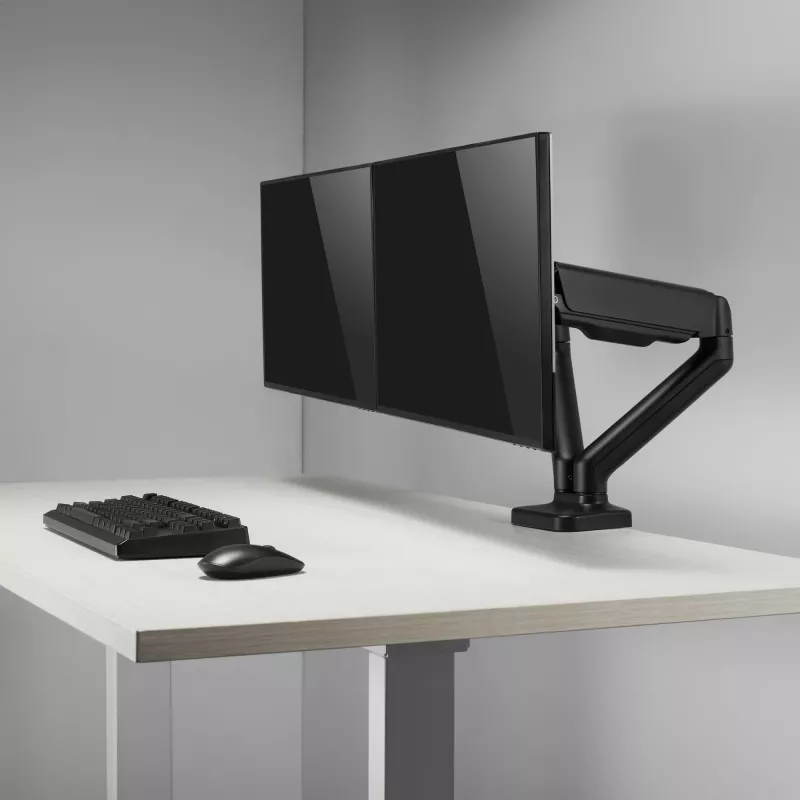 Uchwyt biurkowy Sbox LCD-S024-2 (17-32/2x2-9kg/100x100)