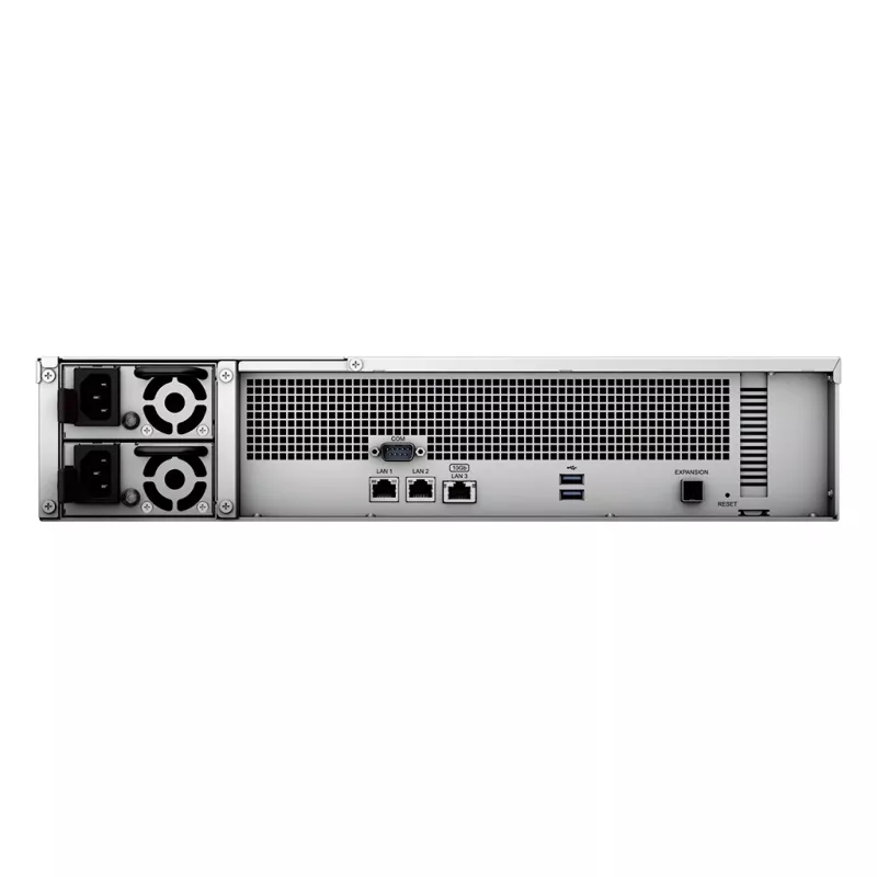 Synology RackStation RS2423+ Serwer NAS/magazynowy Rack (2U) Ryzen Embedded V1780B 8 GB DDR4 0 TB DiskStation Manager Czarny, Szary
