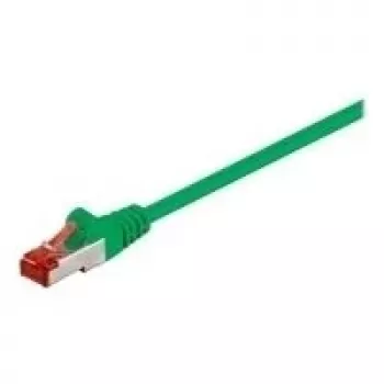 Wentronic Goobay CAT 6 kabel krosowy, S/FTP (PiMF), Green, 10 m - LSZH bezhalogenowy, miedź (68294)