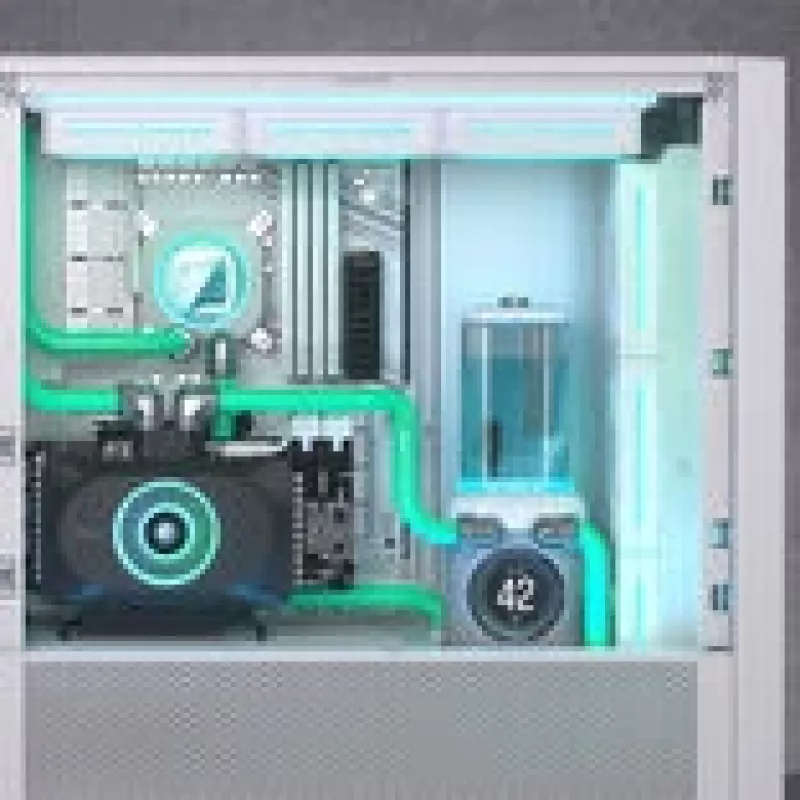 Zestaw pompy chłodzenia cieczą CPU CORSAIR iCUE Link XD6 RGB Elite LCD z 6 wentylatorami RGB