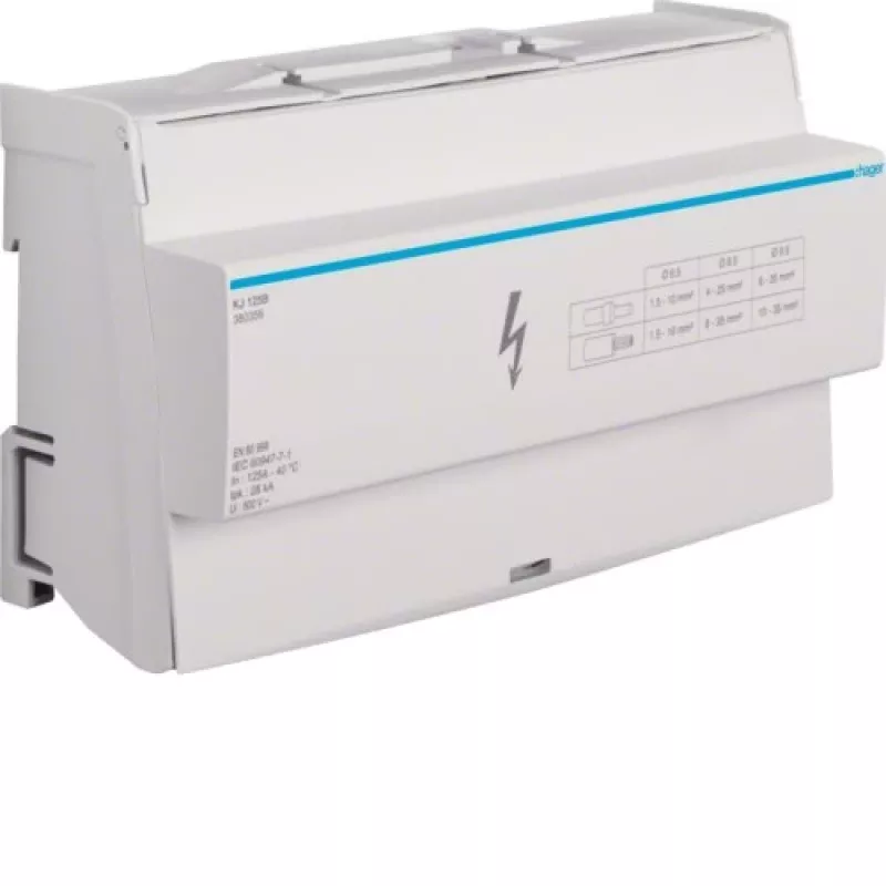 Akcesorium do obudowy elektrycznej Hager KJ125B — szerokość 170 mm, głębokość 44 mm, wysokość 96 mm