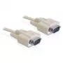 Kabel szeregowy DeLOCK RS-232 5m Beżowy DB-9
