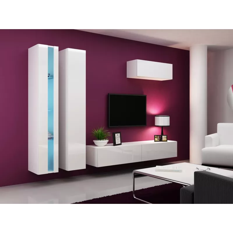 Regał Cama VIGO NEW 180/40/30 biały/biały połysk