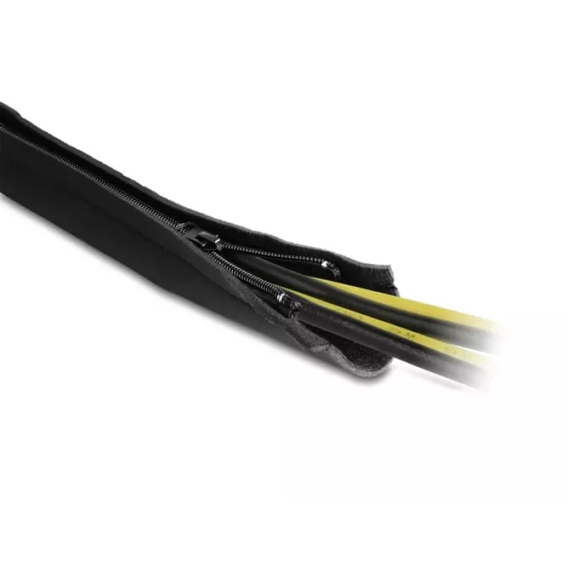 DeLOCK osłona na kable neoprenowa elastyczna z zamkiem błyskawicznym 1,5 m x 100 mm czarna