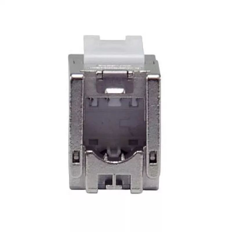 Ekranowane złącze keystone cienki Kat.6A, EQUIP 767223, bez narzędzi, RJ-45, płaskie, srebrne, 8 szt.