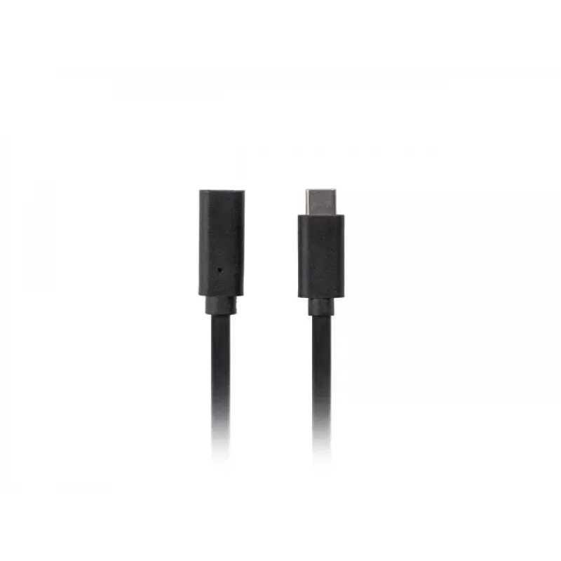 Kabel USB LANBERG CA-USBE-20CC-0015-BK USB-C na USB-C 1,5 m, USB 3.2 Gen 1 (5 Gbit/s), pozłacane styki, czarny