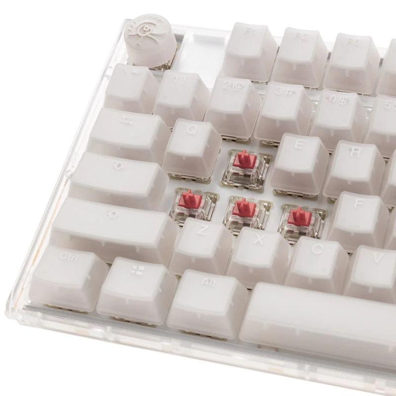 Klawiatura Ducky One 3 RGB do gier USB QWERTY US English biała