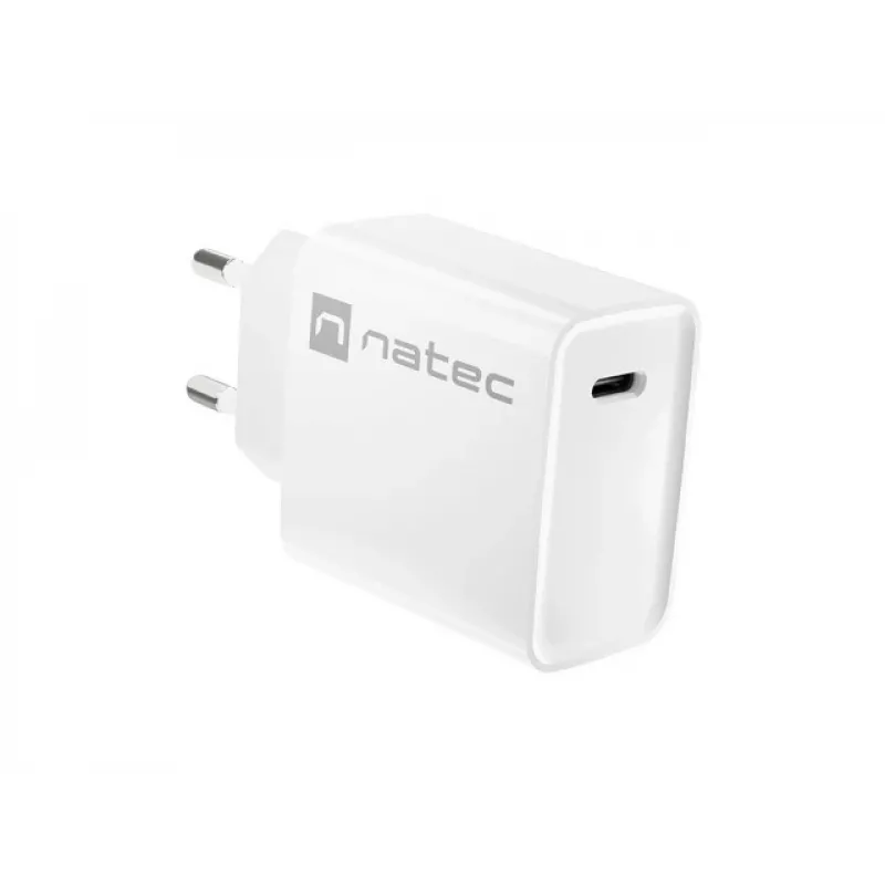 Wewnętrzna szybka ładowarka USB-C NATEC RIBERA 12V 20W Quick Charge 3.0 biała