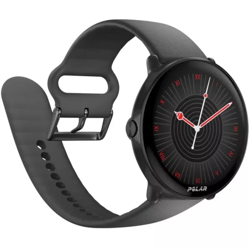 Polar Ignite 3 - Zegarek sportowy z paskiem - Silikonowy - Rozmiar paska: S/L - Wyświetlacz 3,3 cm (1,28 inch) - 32 MB - Bluetooth - 35 g - Night Black (900106234)