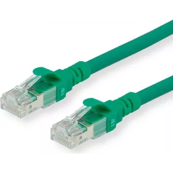 ROLINE - kabel krosowy - RJ-45 (M) do RJ-45 (M) - 1,5 m - UTP - CAT 6a - bezhalogenowy, wtryskiwany, linka - zielony (21.15.2734)