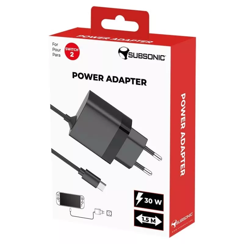 Zasilacz sieciowy SUBSONIC SA5713 do Switch 1/2 15V 2.5A
