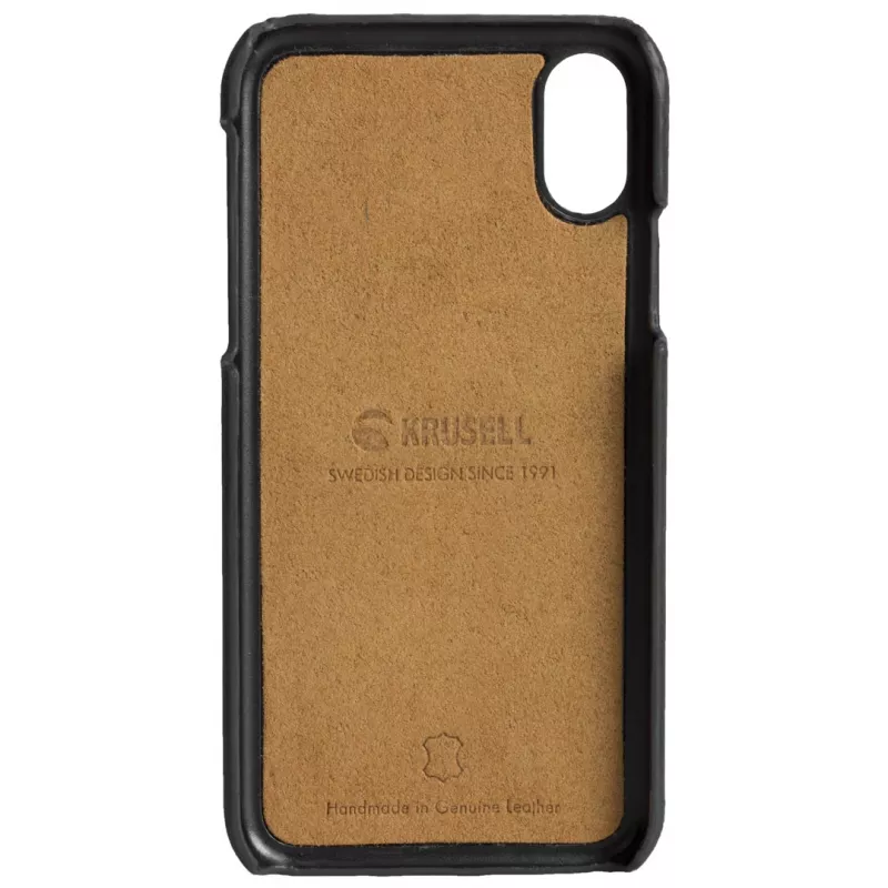 Pokrowiec Krusell Sunne 2 Card Cover iPhone XS Max Czarny