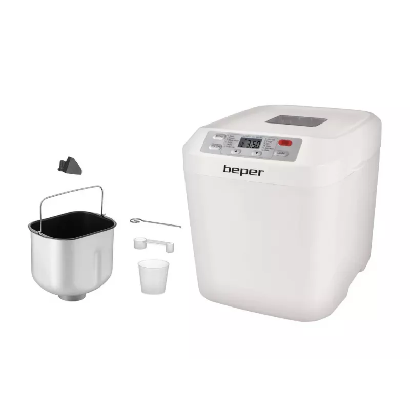 Wypiekacz do chleba Beper BC.130 - 550 W, 12 programów, bochenki 600-900 g