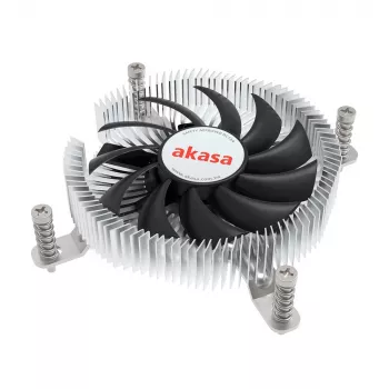 Hybrydowe chłodzenie Akasa Intel LGA1700 7,5 cm Aluminium Czarny