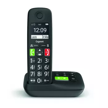 Bezprzewodowy telefon Gigaset E290A z cyfrową automatyczną sekretarką