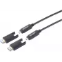 SpeaKa Professional Światłowodowy kabel przyłączeniowy HDMI, wtyk HDMI-A – HDMI-Micro-D (SP-13597804)