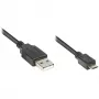 Connection kabel USB 2.0 wtyk A do wtyk Micro B, czarny, 1,8m, Good Connections® (2510-MB02)