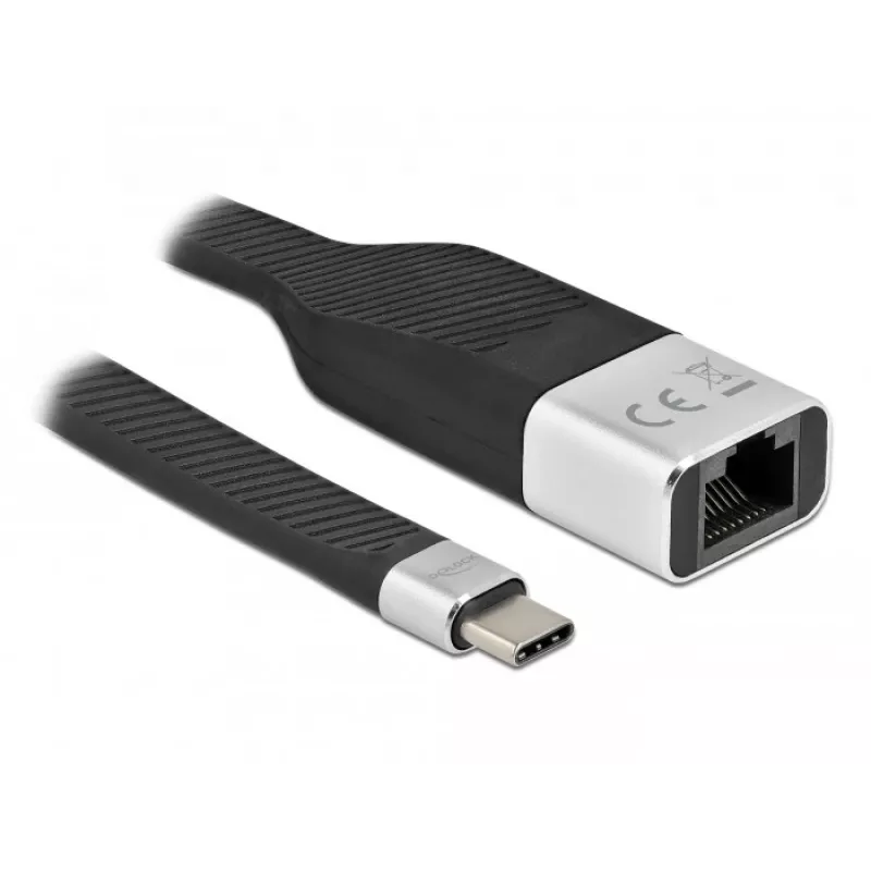 Płaski kabel taśmowy FPC DeLOCK 86936 USB Typu-C na Gigabit LAN 15 cm