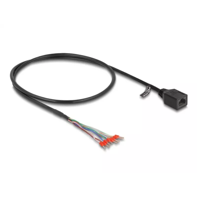 Kabel sieciowy DeLOCK 88005 RJ45 kat. 5e 0,5 m czarny