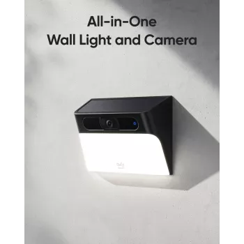 Anker Innovations Eufy Solar Wall Light Cam S120 - Kamera sieciowa do monitoringu - odporna na warunki atmosferyczne - Kolor (dzień/noc)