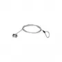 Manhattan Laptop Lock (Kensington) z dwoma kluczami, Kompatybilny z zamkami standardu Kensington, Kabel 1,5 m, Ochrona przed kradzieżą, Wytrzymały stalowy kabel - metal z przezroczystą powłoką PVC, Do notebooków, Dożywotnia gwarancja