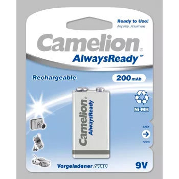 Camelion | 9V/6HR61 | 200 mAh | AlwaysReady Akumulatory Ni-MH | 1 szt.