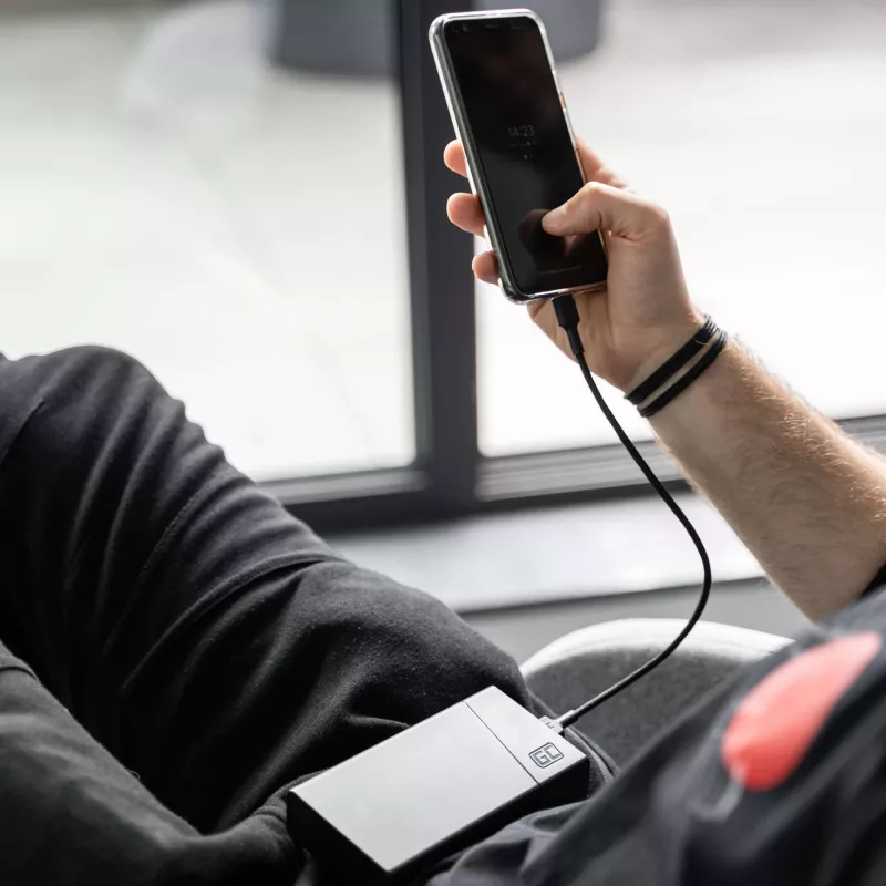 Zestaw kabli USB-C zielony Cell GC Ray — USB A na USB C 3 długości (30 cm, 120 cm, 200 cm), USB PD, 480 Mbps, 2.4 A, czarny
