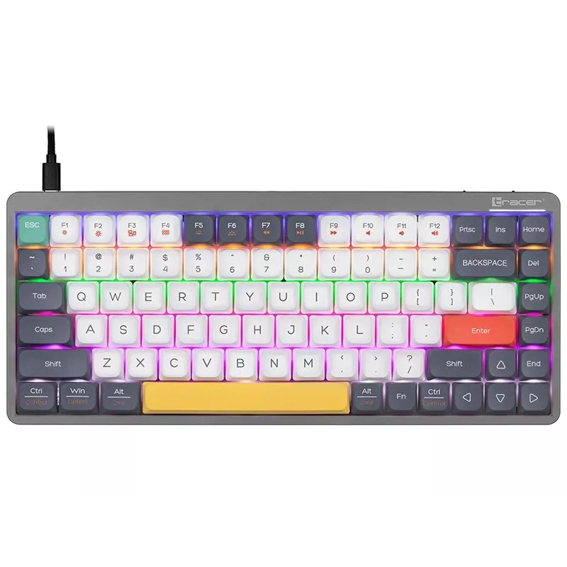 Mechaniczna klawiatura Tracer FINA 84 szary (Outemu Red Switch) TRAKLA47279