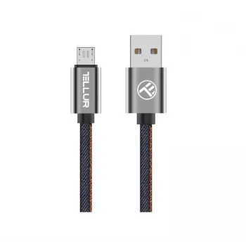 Kabel USB do Micro USB Tellur 1 m dżinsowy