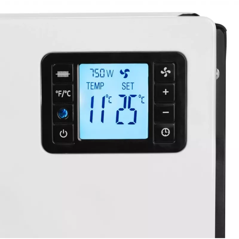Grzejnik elektryczny konwektorowy NOVEEN CH8000 — 2000 W, 3 poziomy mocy, timer, pilot, biały