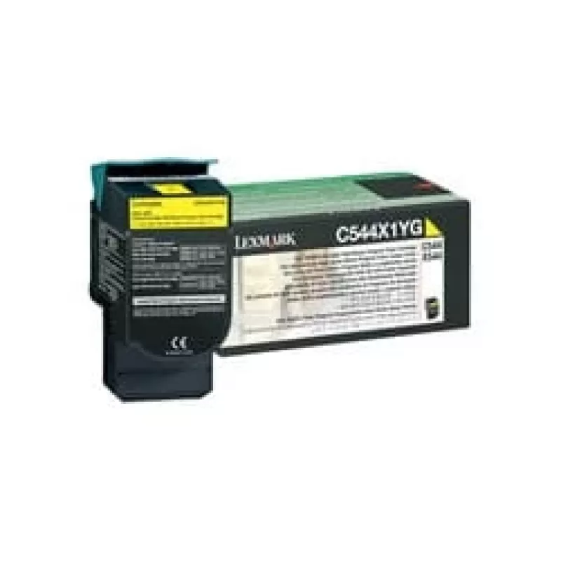 Lexmark - Tonerpatrone - Besonders hohe Ergiebigkeit - 1 x Gelb - 4000 Seiten - LRP / LCCP (0C544X1YG)