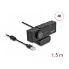 Kamera internetowa DeLOCK 96400 8 MP 3840 x 2160 pikseli USB 2.0 Czarna