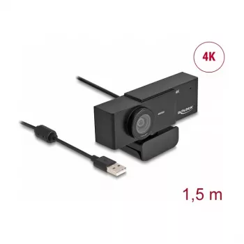 Kamera internetowa DeLOCK 96400 8 MP 3840 x 2160 pikseli USB 2.0 Czarna