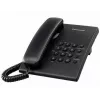 Telefon przewodowy Panasonic KX-TS500 czarny z identyfikacją rozmówcy i zestawem głośnomówiącym