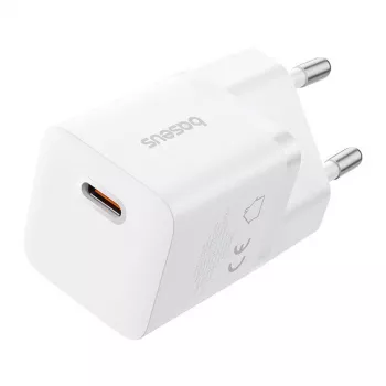 Baseus P10110909213-00 USB-C GaN5 mini 25W mains charger Biały