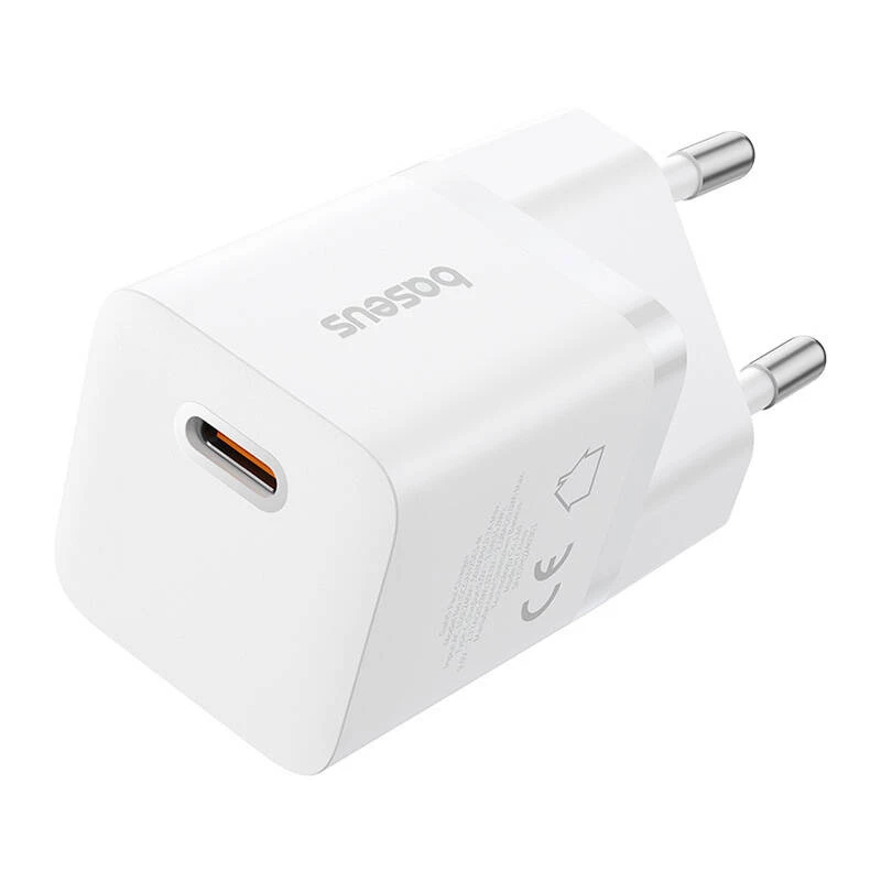 Baseus P10110909213-00 USB-C GaN5 mini 25W mains charger Biały