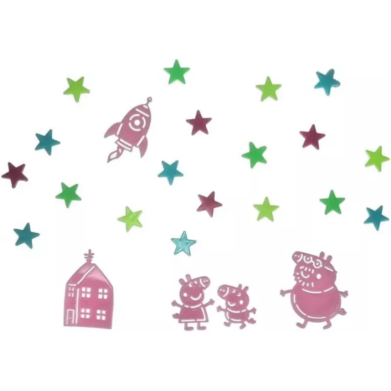 Naklejki ścienne Hasbro Peppa Pig PP13870PP świecące w ciemności gwiazdki