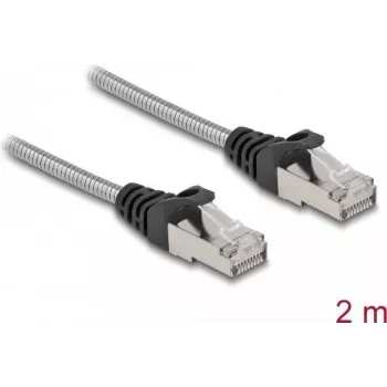 Kabel sieciowy DeLOCK RJ45 Cat.6A U/FTP 2m srebrny