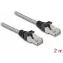 Kabel sieciowy DeLOCK RJ45 Cat.6A U/FTP 2m srebrny