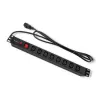 Qoltec 53998 Listwa zasilająca do RACK 19 | 1U | 10A | PDU | 8xIEC C13 | 2m