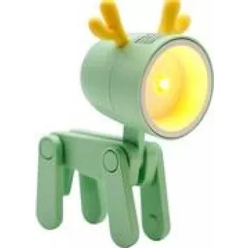 Lampa stołowa LED RealPower 486259 zielona 1 żarówka zasilana bateriami