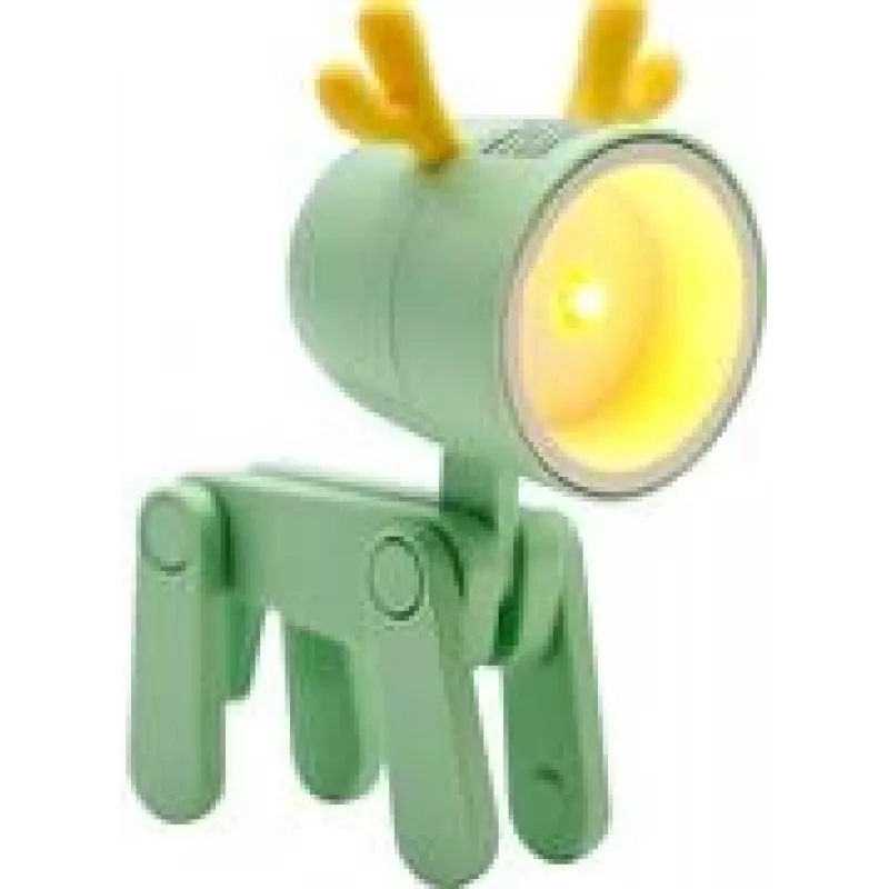 Lampa stołowa LED RealPower 486259 zielona 1 żarówka zasilana bateriami