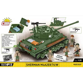 Klocki Sherman M4A2E8 865 klocków
