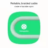 Kabel USB-C-USB-C PowerStream 100W pleciony 1,2m biały