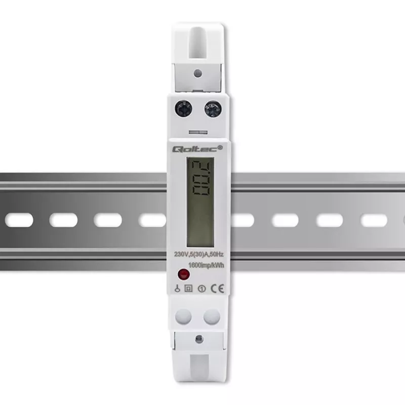 Jednofazowy licznik elektroniczny QOLTEC 50993 230V 30A