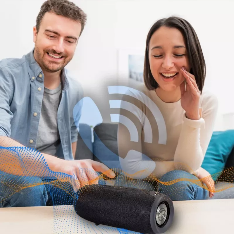Przenośny głośnik Bluetooth MANTA SPK15GO-BK — 20W, 3600 mAh, do 8 h, czarny