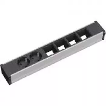 Listwa zasilająca 2 gniazda AC Bachmann 912.005 Czarny Srebrny