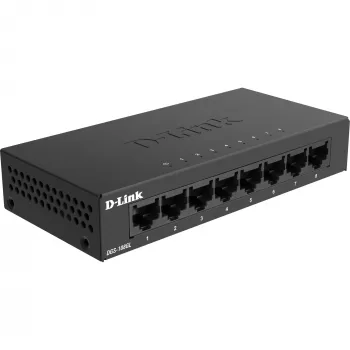 D-Link DGS-108GL Niezarządzalny Gigabit Ethernet (10/100/1000) Czarny